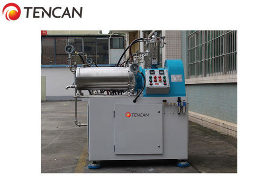 Water Based Horizontal Bead Mill Paint Milling Nano Scale With PLC Control Panel